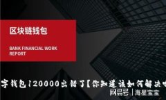 数字钱包120000出错了？你知道该如何解决吗？